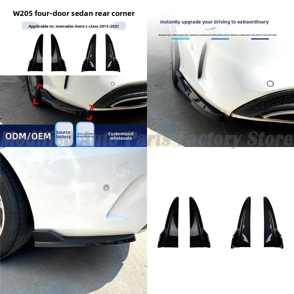 

High qualityHigh Quality Rear Bumper Lip For Mercedes C Class W205 C180 C200 C260 C43 2015 2021 AMG Body Kit Modification