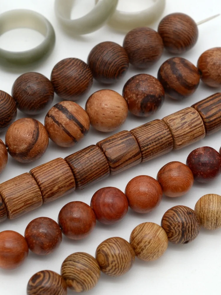 

Chinese Sle Lignum Verbenae Wood Beads Chien Wing Wood round Beads DIY Bracelet Nelace Jewelry Accories Loose Beads