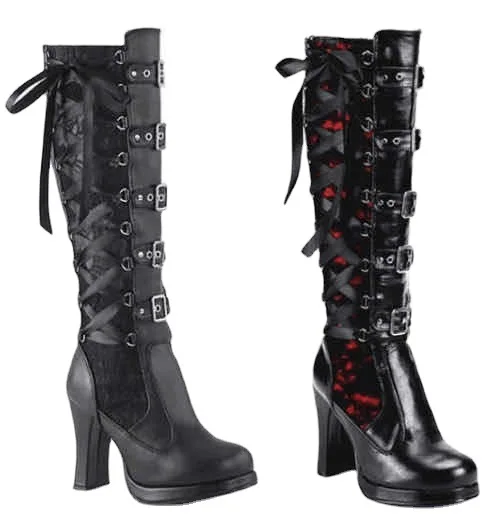 Botas tobilleras Chelsea con plataforma gótica para mujer, zapatos de moto con cuña gruesa Grunge Rock Emo, tallas grandes 43, botín para mujer