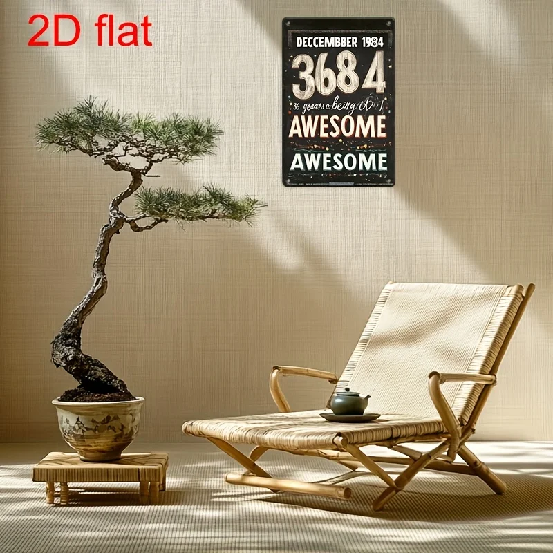 Retro Metal Wall Sign with 