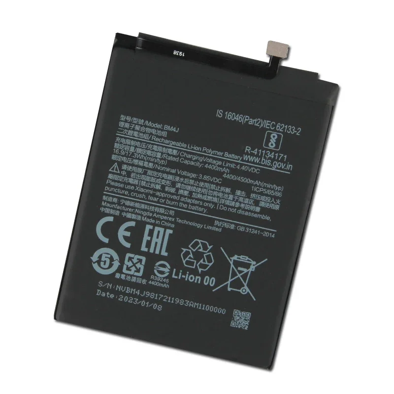 NEW Replacement Phone Battery BM4J For Xiaomi Redmi Note 8 Pro Rechargeable Batteries 4500mAh