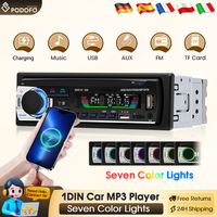 Podofo 1DIN In-Dash Car Radio Digital Bluetooth Audio Music Stereo 12V Car Radio Mp3 Player USB/SD/AUX-IN Music Player
