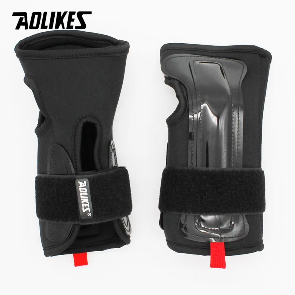 AOLIKES 1 Pair Roller Skating Snowboard Ski Wrist Guards Hand Support Brace Gloves Protective Gear Sports Safety Protector