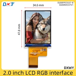 2 inch LCD display ST7789V resolution 240*320 parallel RGB565 2.0 inch IPS TFT module D200FPC9337