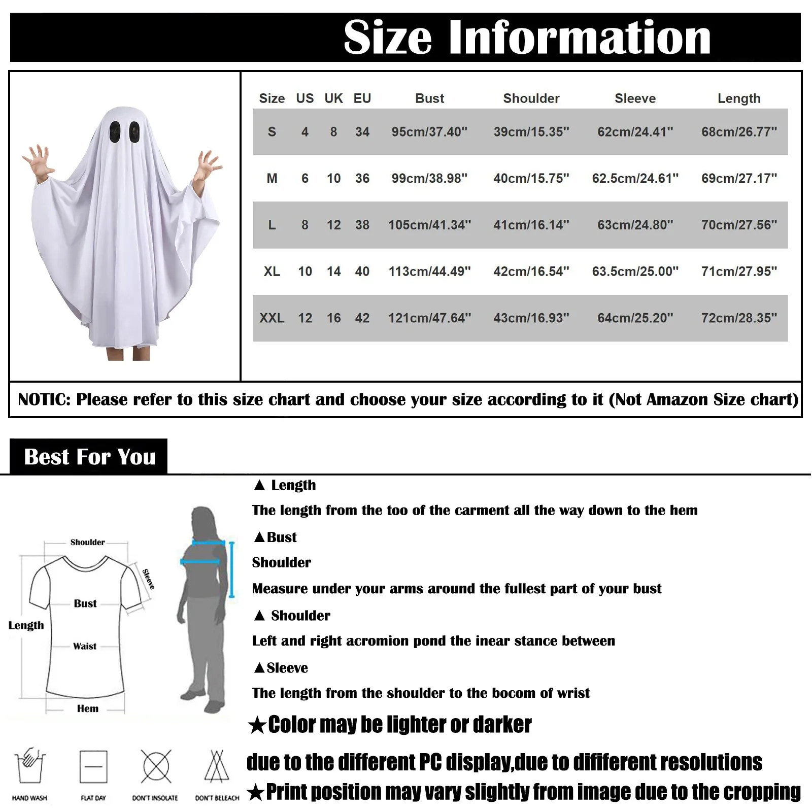 Unisex Toddler Kids Baby Girl Boy Halloween Spooky Costume Comfortable Loose Cloak Blanket Cosplay Clothes，Kids Ghost Costume