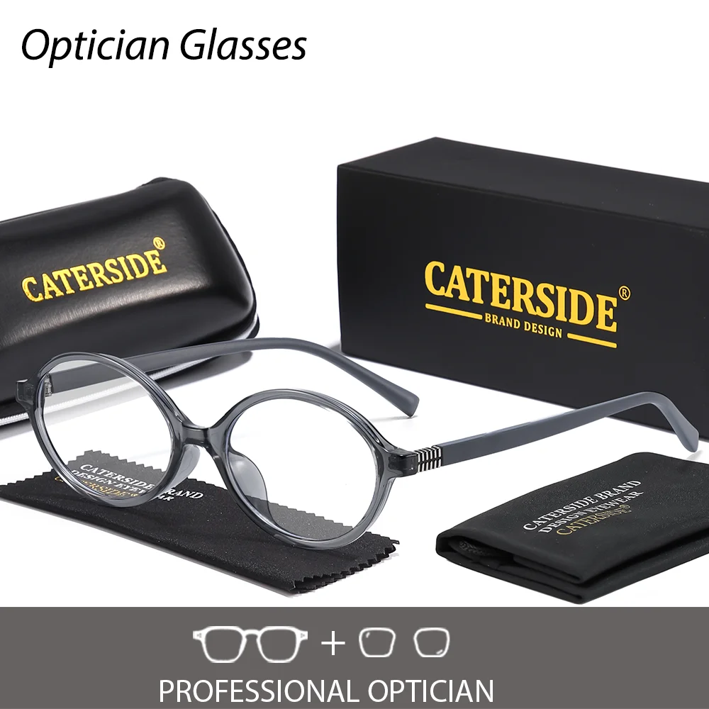 

Новые классические оптические очки CATERSIDE для мужчин, очки по рецепту из сверхлегкого материала, женские очки для коррекции близорукости, дальнозоркости, очки для чтения