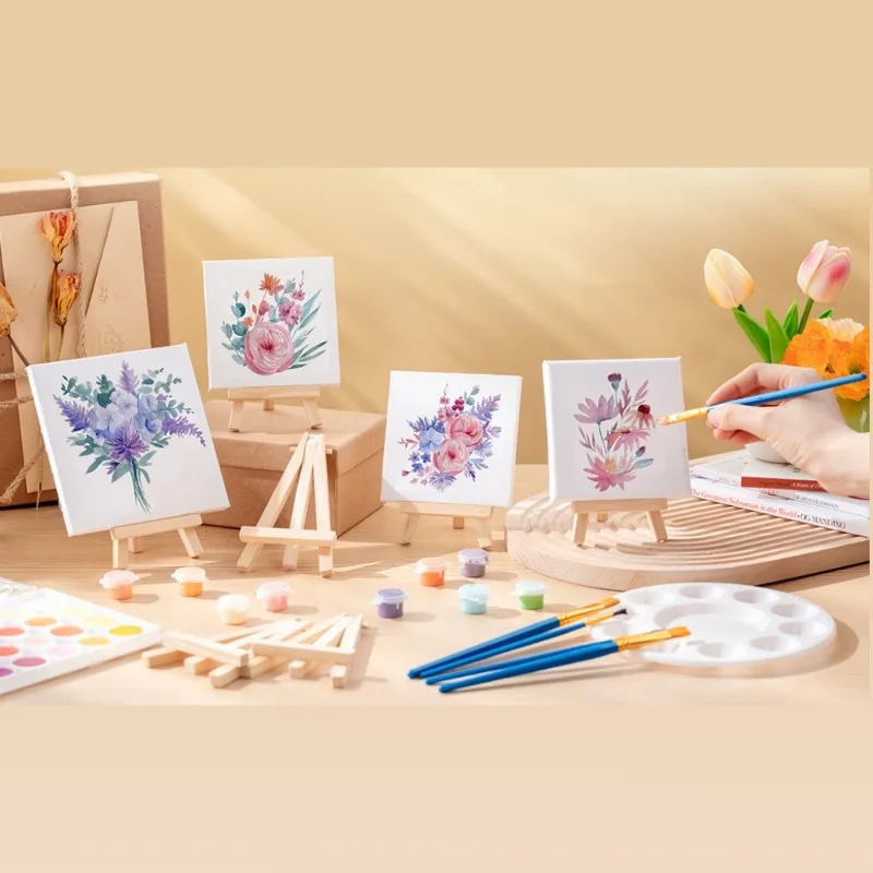 30Pcs Mini Wooden Easel Stands A-Frame Tabletop Painting Display Triangle Stands Mobile Phone Tablet Stand Home Desk Decoration view 4
