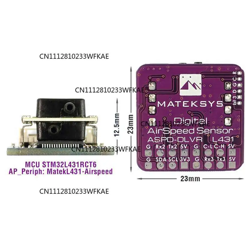 Matek ASPD-DLVR-L10D L431 Digital AirSpeed Sensor