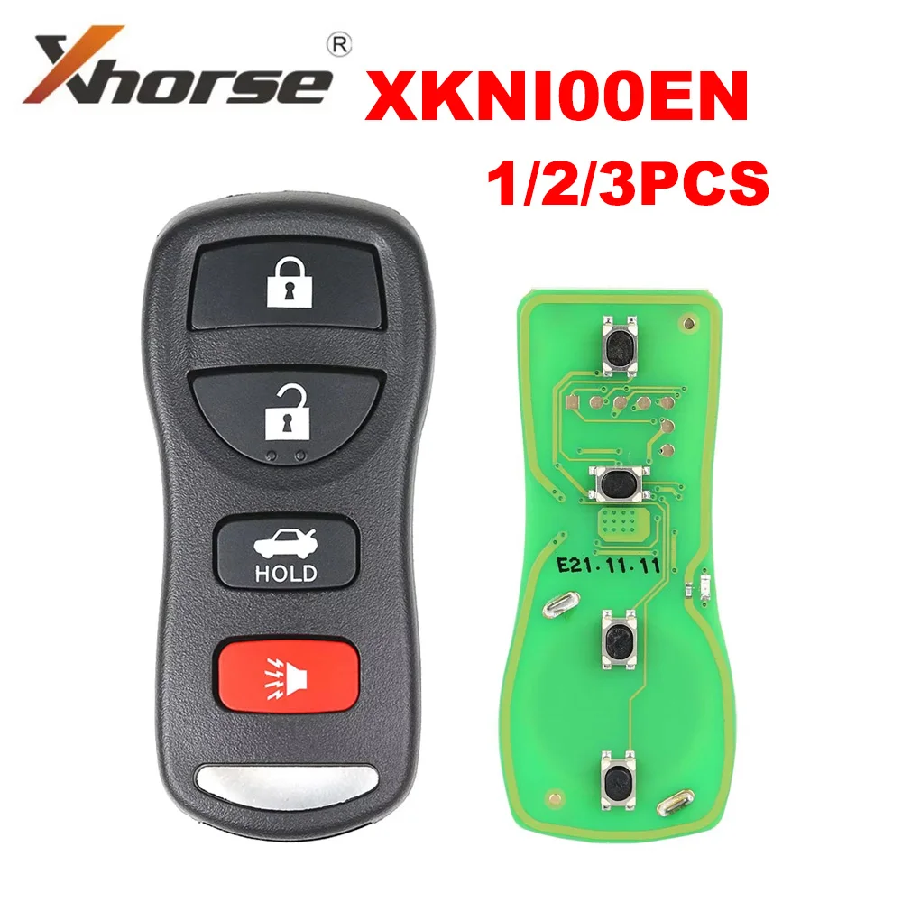 1pcs 2pcs 3pcs Xhorse XKNI00EN Wire Remote Key for Nissan Separate 4 Buttons English Version