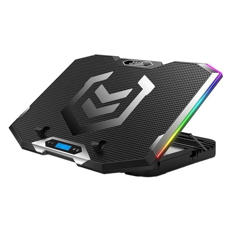 OEM Replacement Laptop Cooler with 8 Turbo Cooling Fans RGB Light Effects Fits 12 to 17.3 Inch