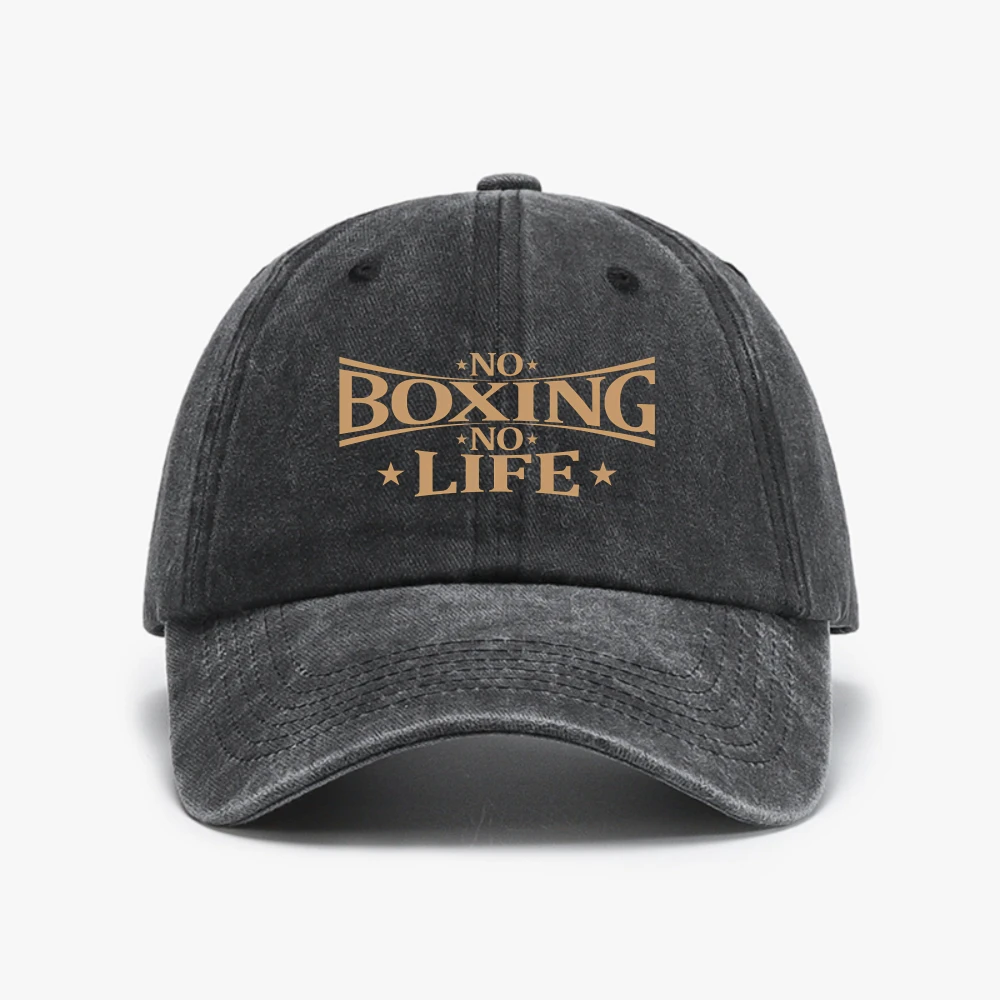 Fashion No Boxing No Life Baseball Cap Men Women Adjustable Adult Boxers Dad Hat Spring Soft Top hats