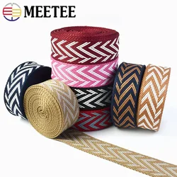 4Meters 38mm Polyester Jacquard Webbing Tape Bag Shoulder Strap Canvas Ribbon Backpack Seat Belt DIY Garment Sewing Accessories