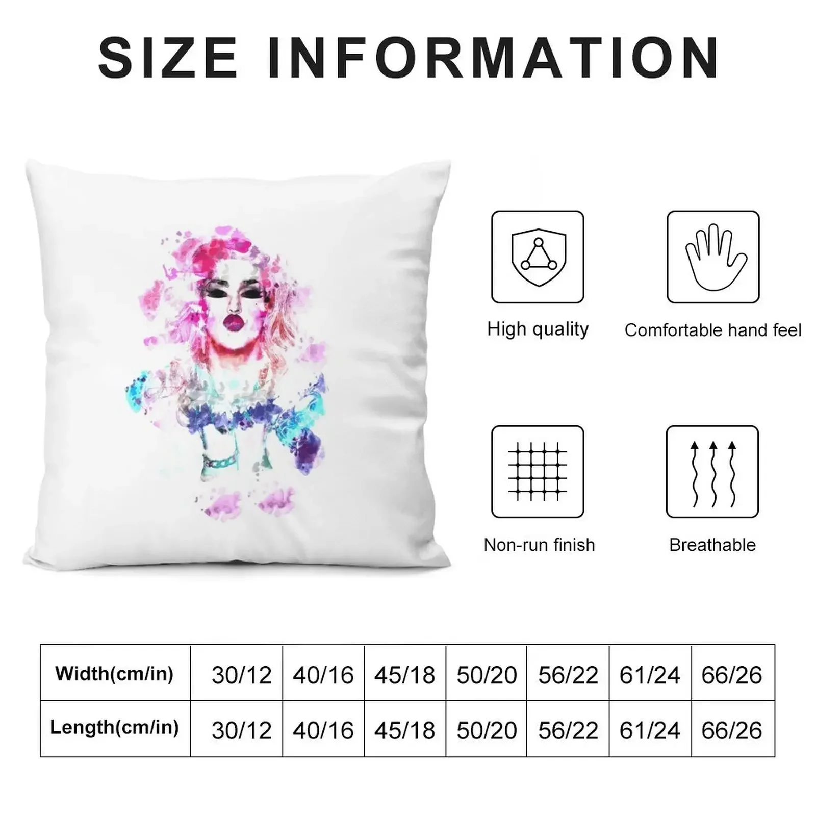 Adore Delano Water Colour Throw Pillow Embroidered Cushion Cover Sitting Cushion pillow