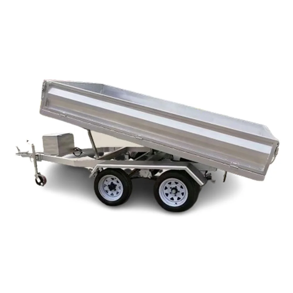 Dump Trailer Hydraulic Tipping Farm Trailer for Tractor Original Factory Tipping Trailer Tractor 15t 5x7