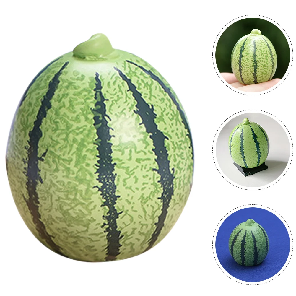 12 Pcs Artificial Fruit Watermelon Fake Mini Watermelons House Fruits Models Decorate