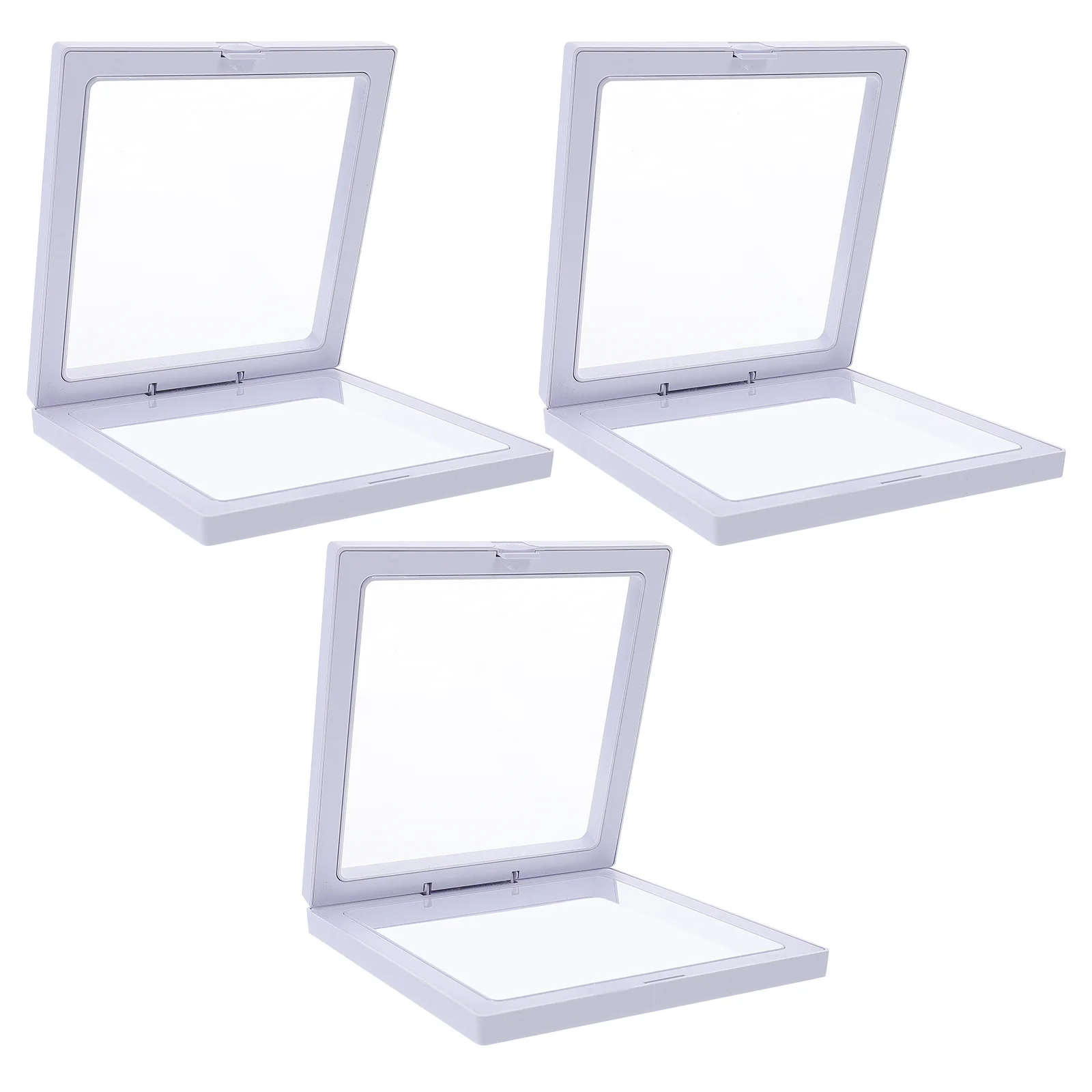 3Sets Jewelry Display Stands Transparent Acrylic Organizer Holder for Rings Bracelets Necklaces Storage Rack Display Box Pe