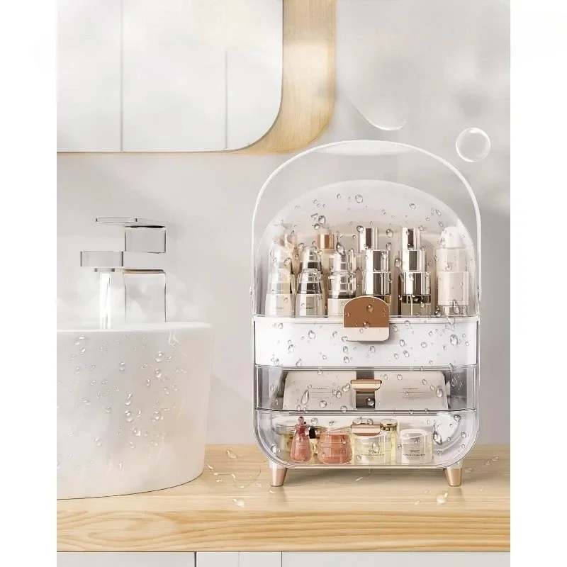 

l # Skincare Holder Bathroom Counter Organizer with Drawers