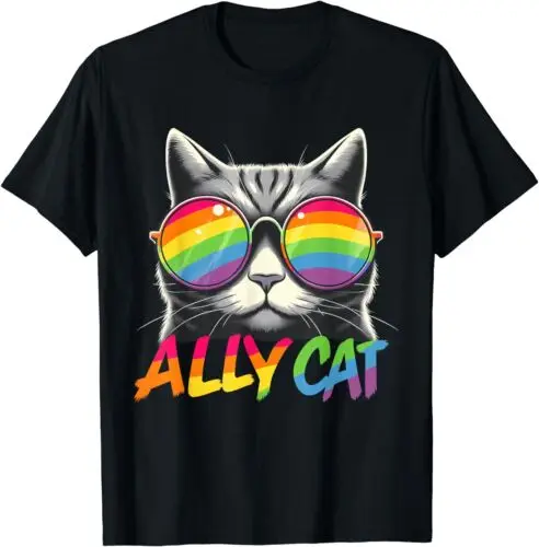 Ally Cat Transgender Trans Pride Stuff Flag Transsexual LGBT Unisex T-Shirt