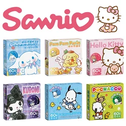 Sanrio Stickers 60pcs Set New Cute Cartoon Box Sticker Kuromi My Melody DIY Decorations for Doodle Stickers Art Supplies Gift