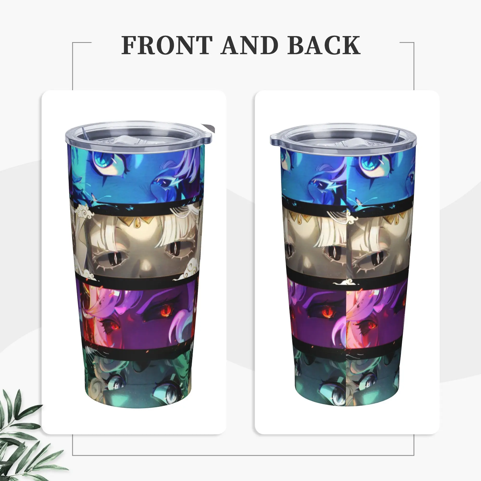 Shadow Milk Cookies Run Kingdoms Tumbler Vacuum Insulated Game Thermal Cup with Lid Straw Smoothie Tea Mugs Water Bottle, 20oz