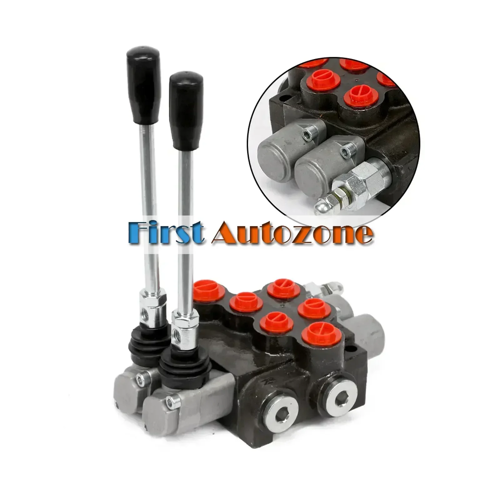 2 Spool Hydraulic Directional Control Valve 11GPM 3600PSI Double Acting Cylinder Spool P40 Integral Multi-way Reversing Valve