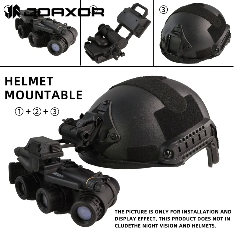 JOAXOR L4G24 Plastic NVG Night Vision Mounting Base Airsoft Helmet Paintball Accessory for PVS15 PVS18 GPNVG18