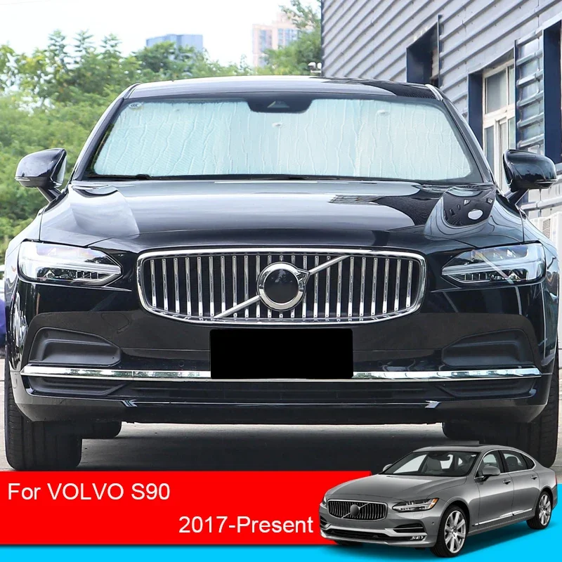 Para volvo s90 2017-2025 pára-sol do carro proteção uv janelas laterais cortina sombra viseira pára-brisa dianteiro acessórios internos