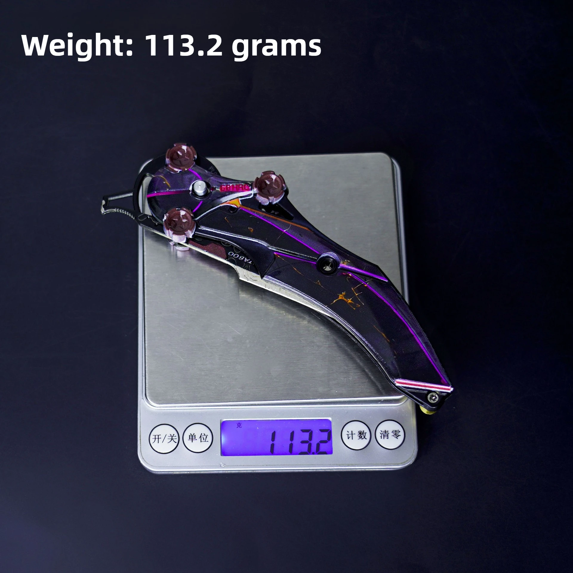 22cm 델타 포스 머시 무기 모델 블랙닝 에디션 게임 주변기기 근접 훈련용 칼 무날 공예품 소년 장난감 선물