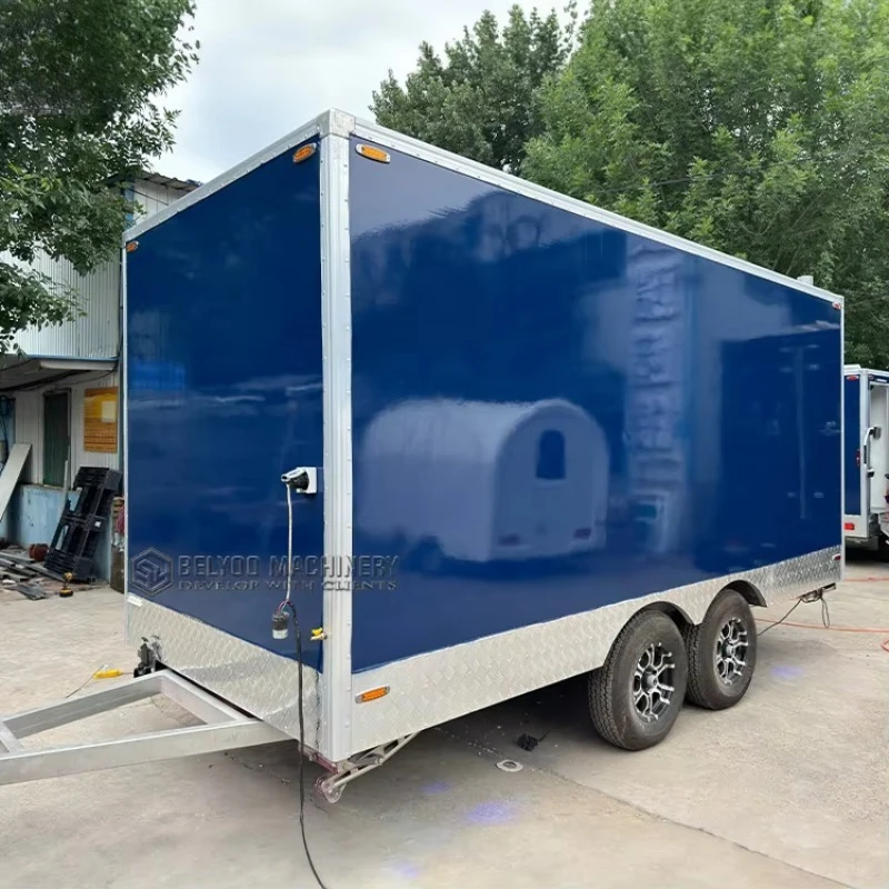 مرحاض متنقل ومقطورة مرحاض محمولة مع راحة VIP 5 أكشاك مقطورة حمام متنقلة للمناسبات الخارجية