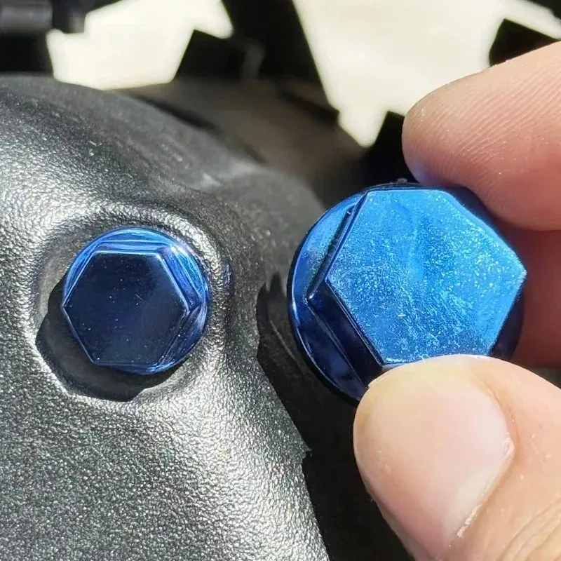 1.4/1.2/1/0.8CM Motorcycle Modification Screw Cap Decoration for Motor Scooters Electric Car Colored Nut Cover Accessories 30PCS
