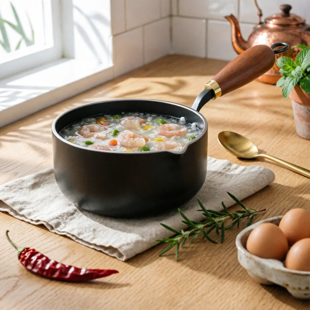 Cast-Iron Mini Frying Pot Uncoated Cast-Iron Pour Pot Cookware Heat Retention Induction Compatible