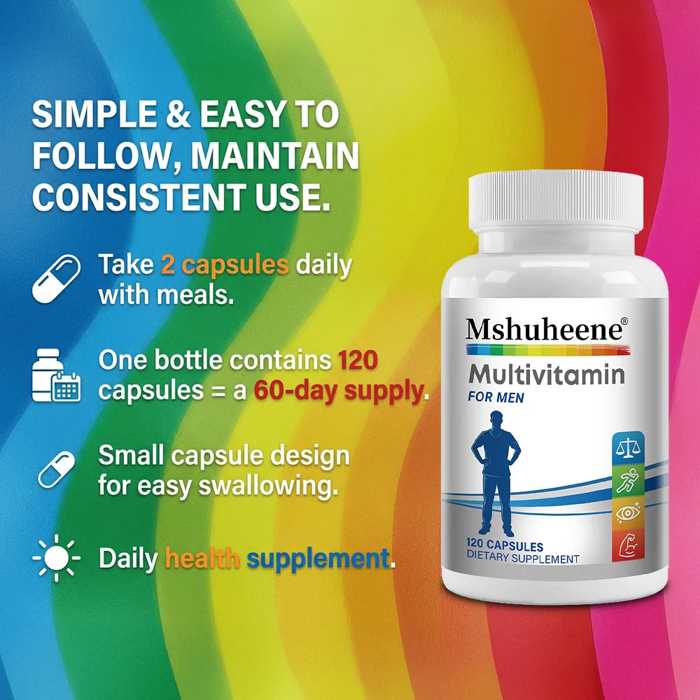 Men's Multivitamin Supplement - High Potency Formula, for Brain, Eye & Heart Health, for Brain, Eye & Heart Health