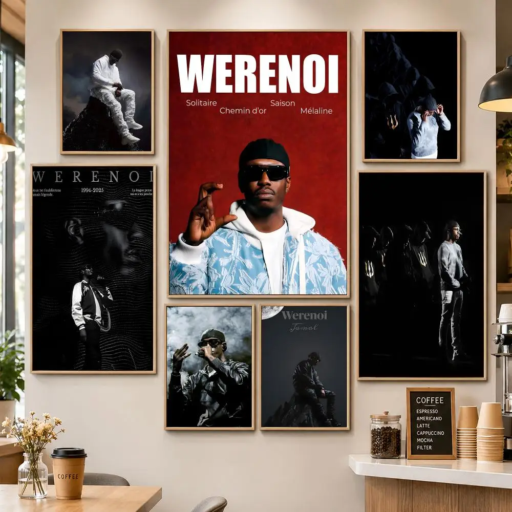 Rapper Werenoi Pyramide Diamant Noir French Rap Poster PP Decorative Poster Print Apartment Dorm Office Cafe Gift