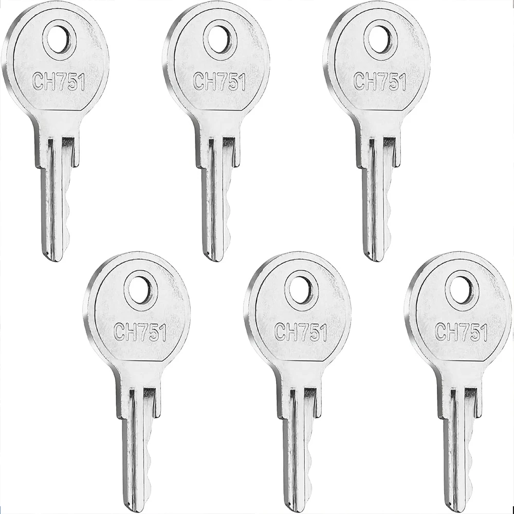 1/5/10/30/50 PCS Controller Door Keys For RV Trailer Camper Compartment Door Hatch Key Utility Cavinets Trailer Keys CH751