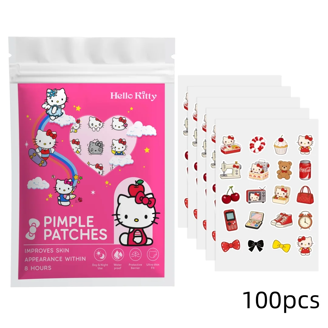 Sanrio x HelloKitty 100/40pcs Super cute pimple stickers, Super cute concealing pimple stickers, suitabl