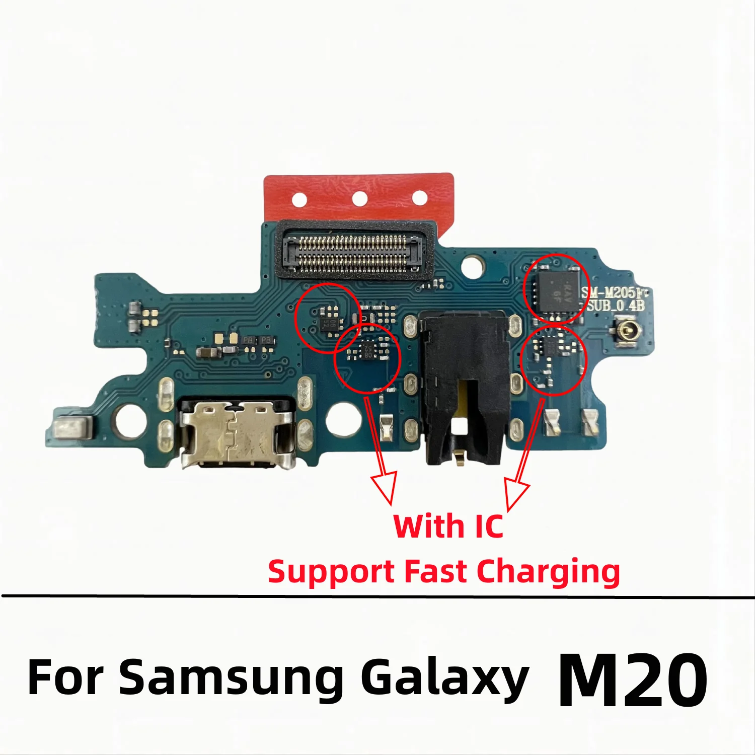 USB Charger Dock Connector Board Charging Port Flex Cable For Samsung Galaxy M31 M21 M30 M30S M20 M22 M32 M52 M53 5G