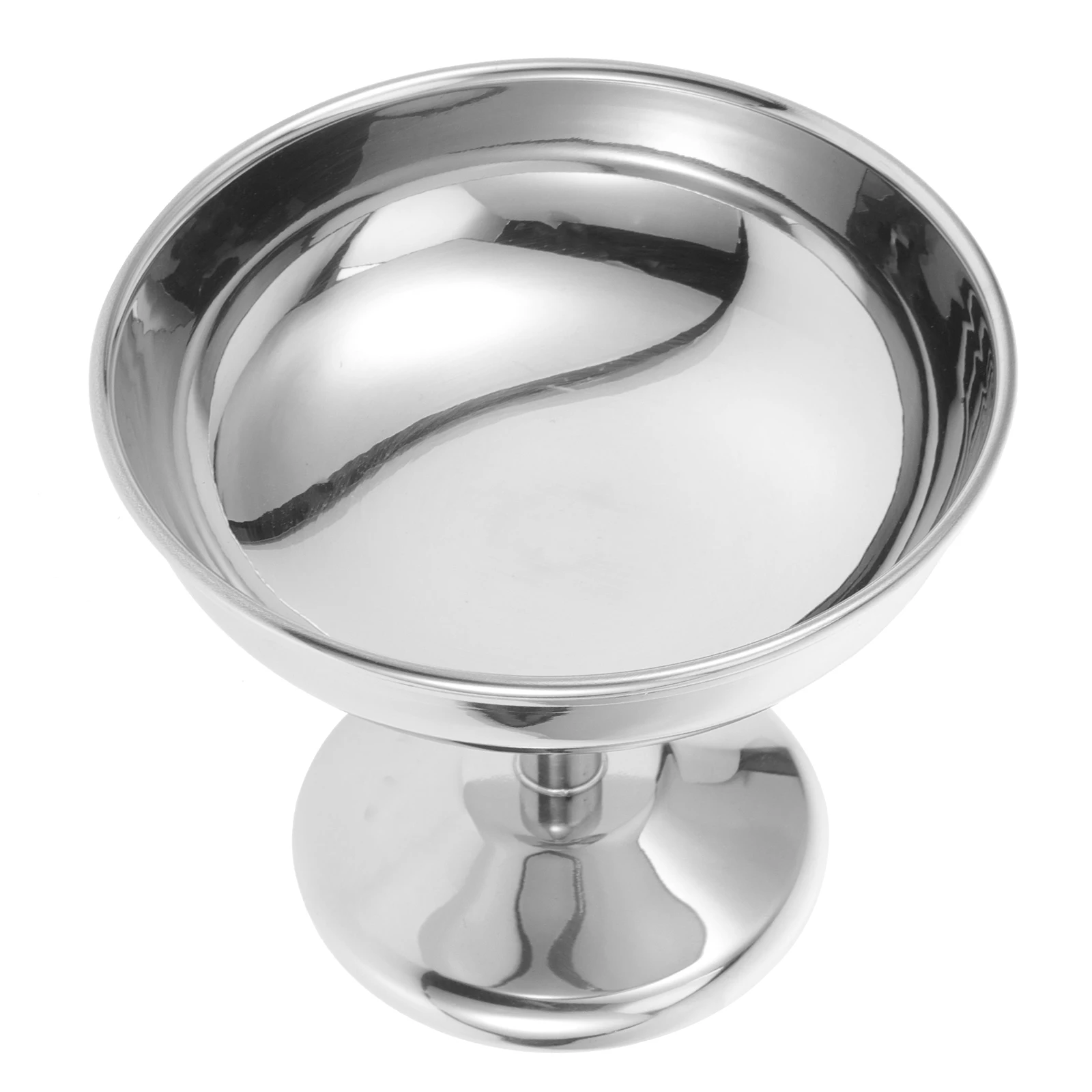 

Stainless Steel Dessert Cup Reusable Ice Cream Bowl Snack Cups Yogurt Fruit Pudding Large Round Metal Serving Bowls Easy Clean