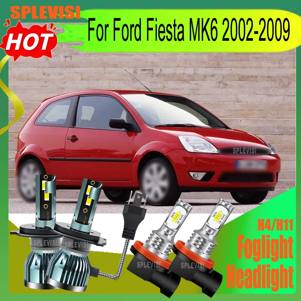

Lifespan 60000hrs H4 H11 Car Headlight Beam Foglamp 5 year warranty For Ford Fiesta MK6 2002 2003 2004 2005 2006 2007 2008 2009