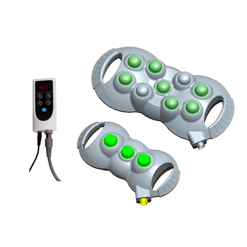 

Far infrared hand held jade heating projector with 9 +3 balls massager