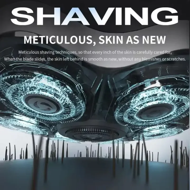 XIAOMI Komingdon ماكينة حلاقة الرأس أصلع الرجال USB 7D المغناطيسي مقاوم للماء الوجه الروتاري الحلاقة اللحية قابلة للشحن ماكينة حلاقة كهربائية للرجال