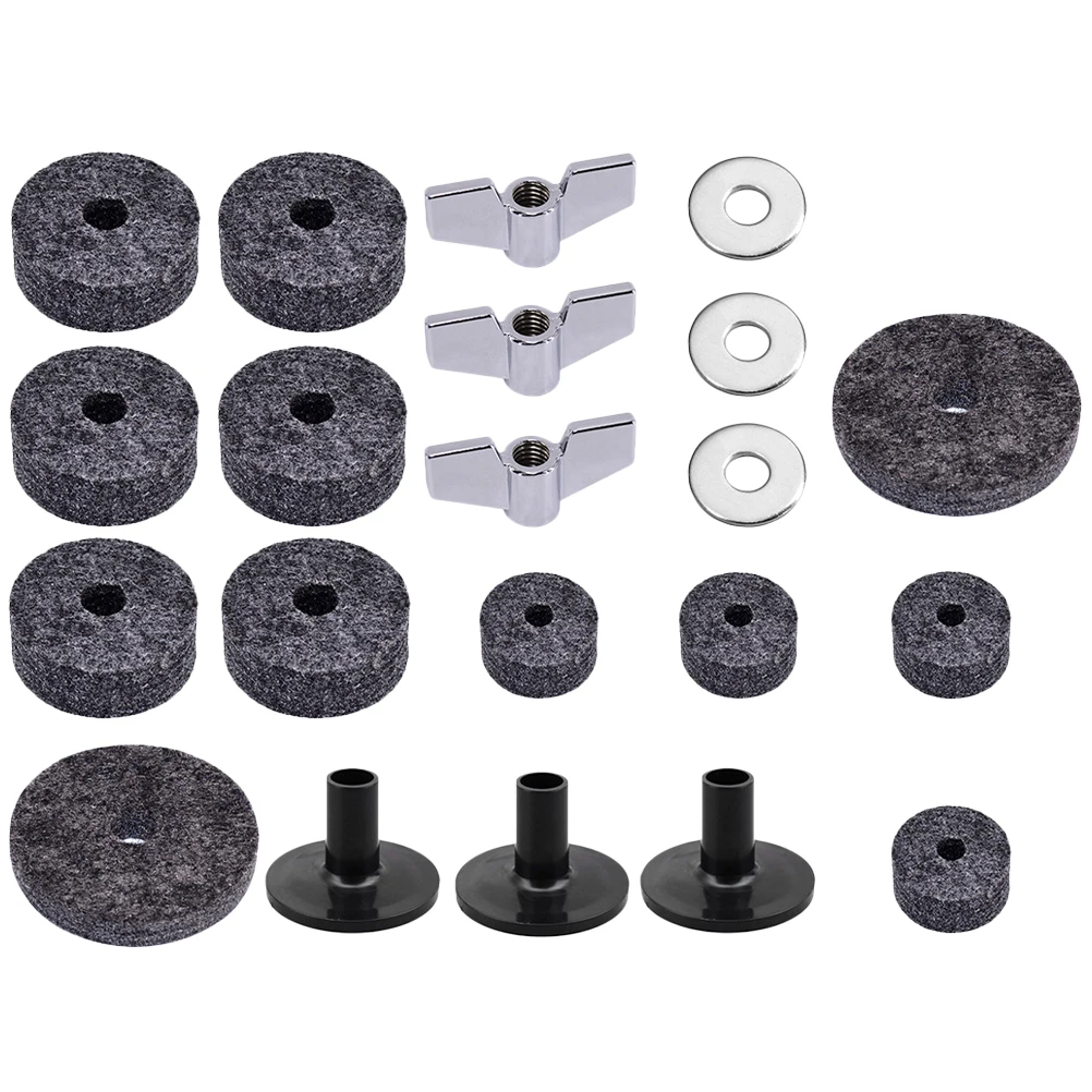 

1 set Non-slip Felt Pad for Cymbal Metal Drum Set Durable Protective Washers Prevent Damage Improve Sound Suitable Kits