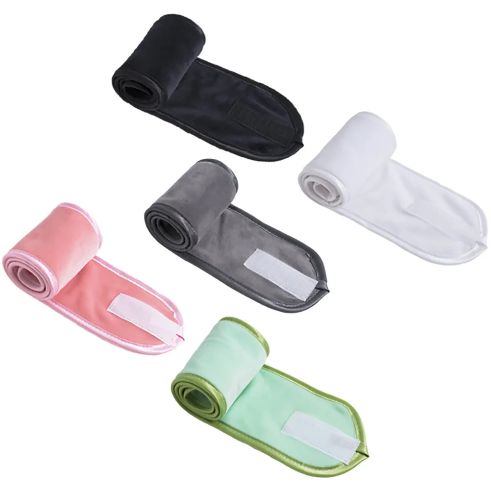 

5Pcs Sports Sports Headb s Women Adjustable Elastic NonSlip Yoga Hairb For Running Tennis Fitness Polyester Nylon