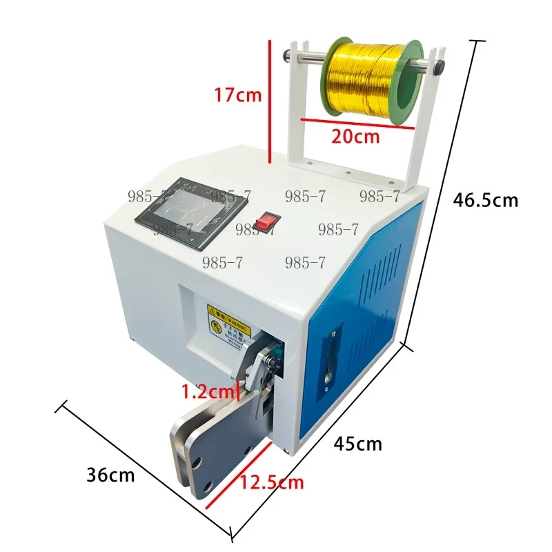Multifunction Touch Screen Wire Winder, 5-30mm Automatic Binding Machine for Power Cord Data Cable