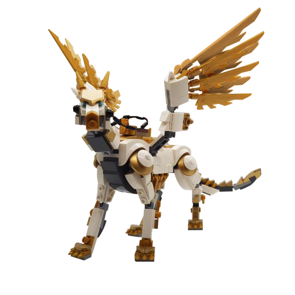 

Gobricks MOC Mechanical Gryphon Bricks Model Bricks Zoos Horses lions Building Block Set Educational Toys For Kid Birthday Gift