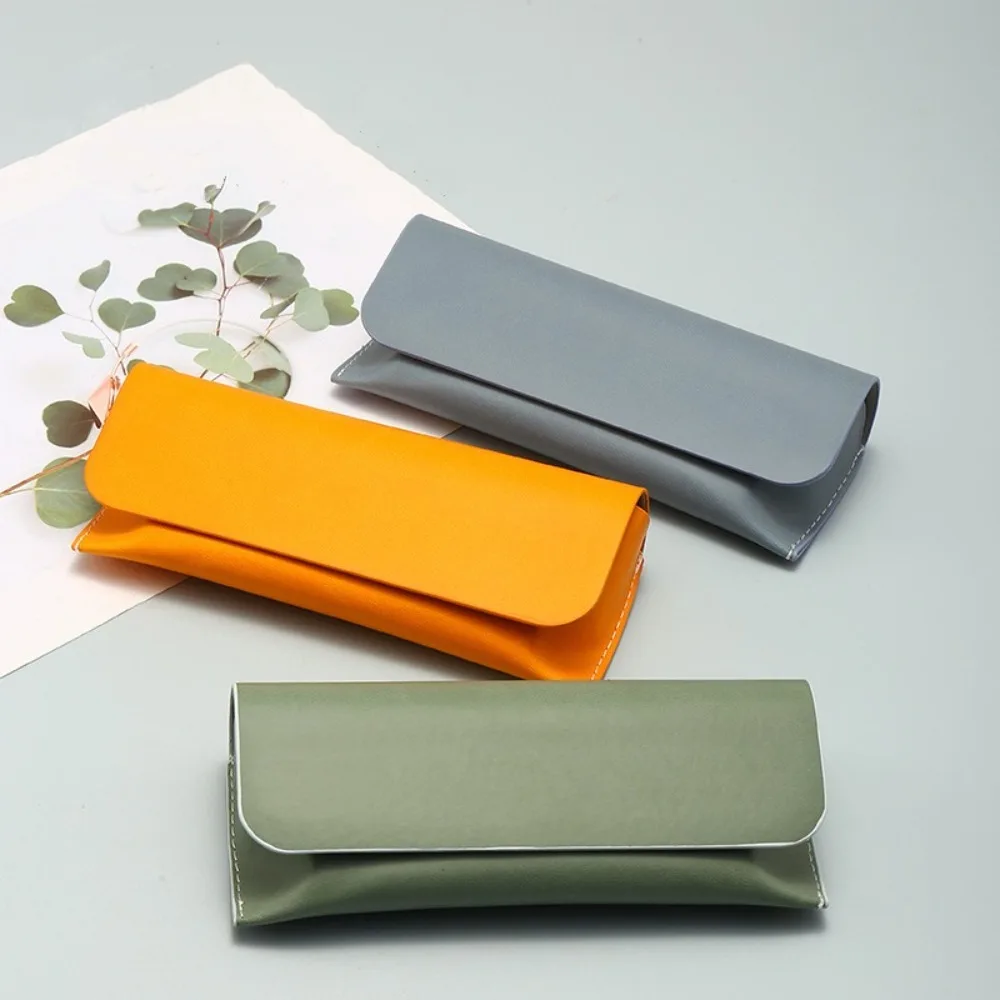 Portable PU Leather Glasses Case Anti-compression Solid Color Sunglasses Protective Box Hard Shell Unisex Glasses Box Women - view 4