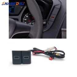 New Modified QC3.0 Intelligent Fast Phone Charging USB Charger Socket Adapter For Ford Transit 2017-2020 Accessories