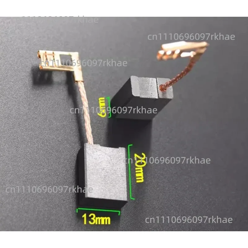 Treadmill dedicated carbon brush 6*13*20mm for DC motor 6X13X20MM carbon brush available in various sizes, wear-resistant