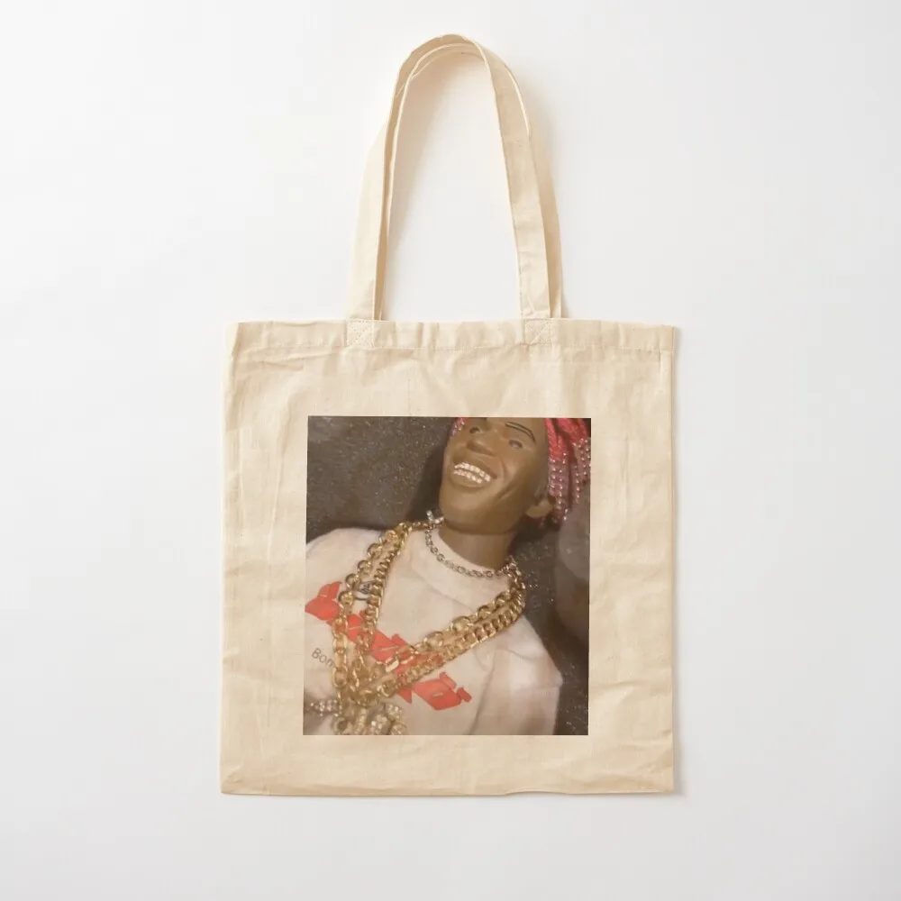 LIL YACHTY DOLL W/ CHAINS Tote Bag women bag personalized tote bag Canvas Tote