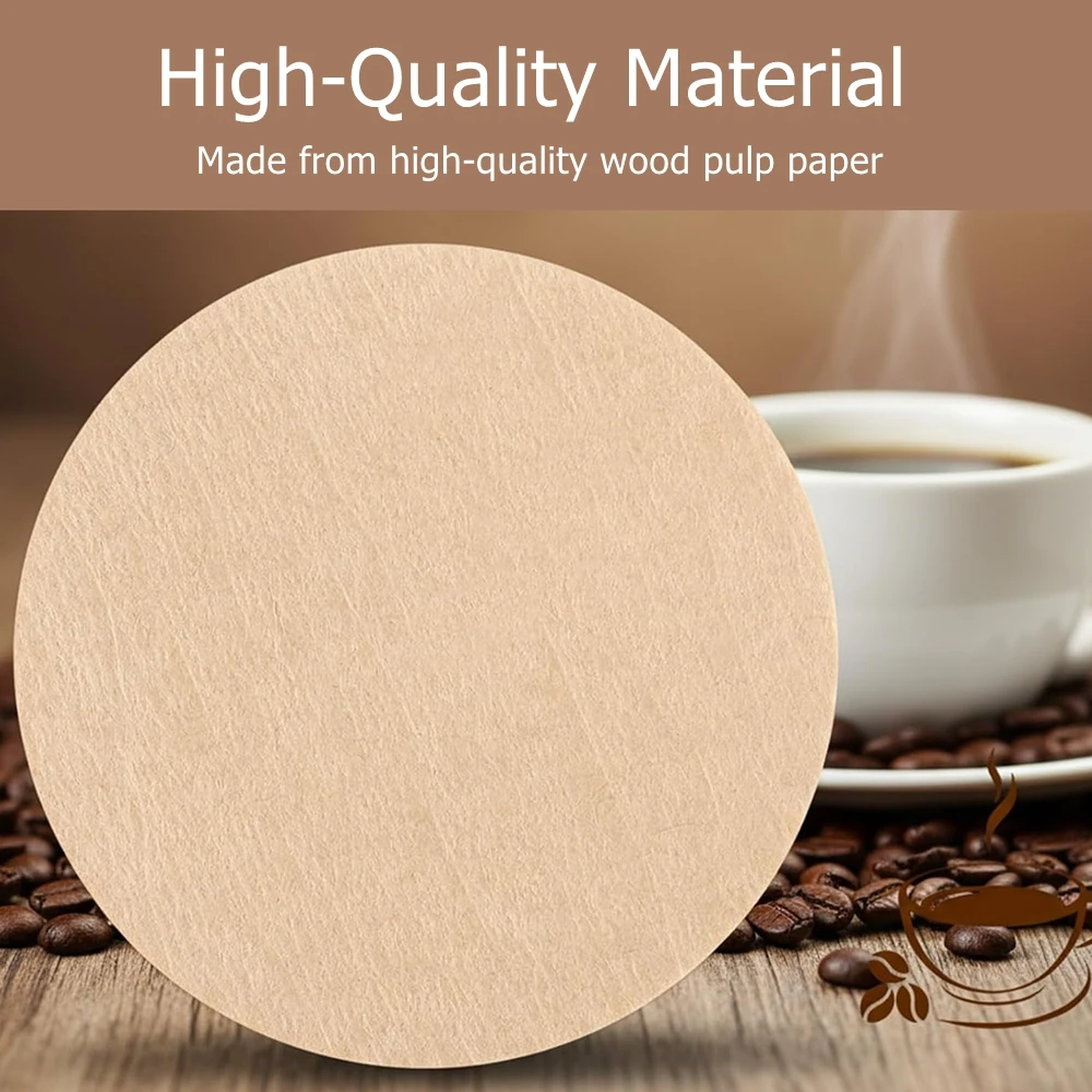 Coffee Filter Paper 100Pcs Round 51mm 58mm 64mm Filter Paper for Espresso Coffee Maker Dripper Moka Pot Paper Filter