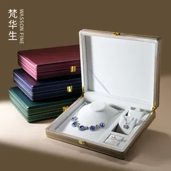 Factory Direct Supply New Jewelry Storage Set Box Three Gold Rings Earrings Earrings Necklace Display Box Jewelry Packaging